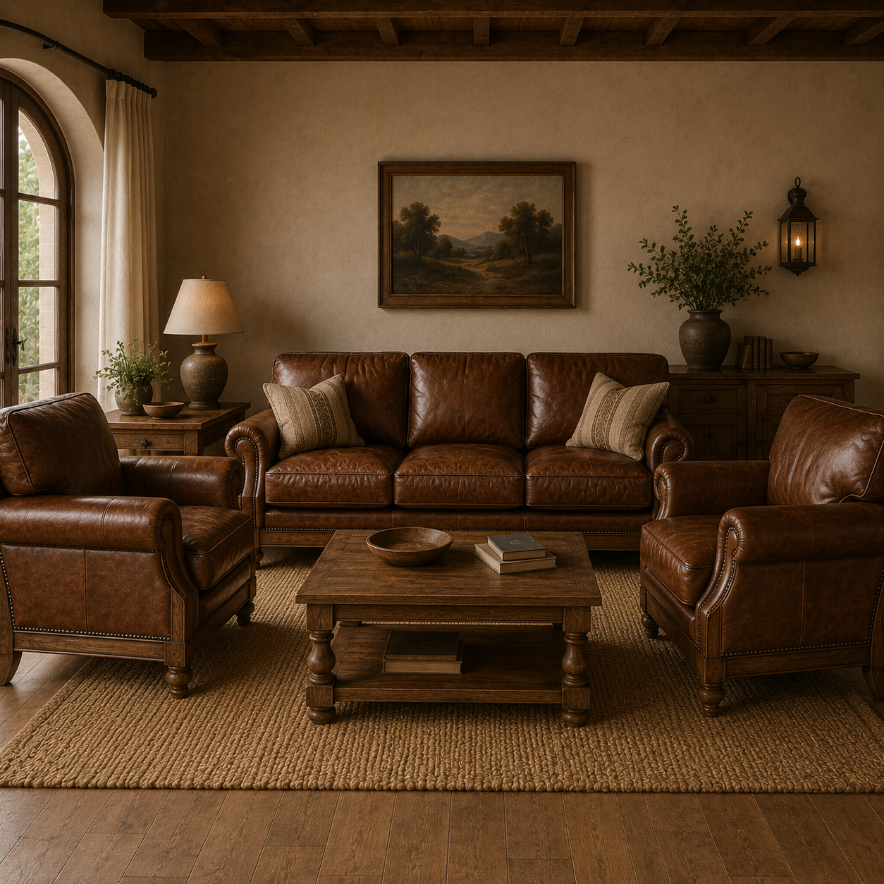 Rustic Living Room Set